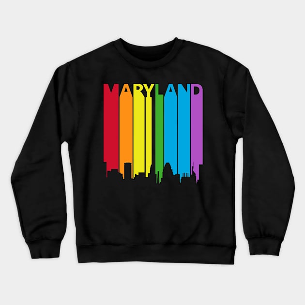 Maryland LGBT Gay Pride Crewneck Sweatshirt by GWENT